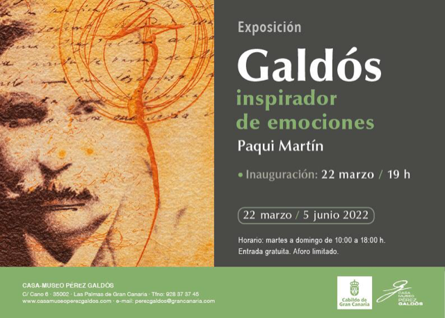 Galdós inspirador de emociones, una exposición de la artista Paqui Martín