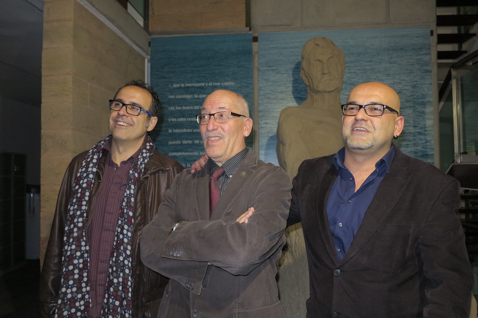 Correa, Martín y Ravelo en al Casa Museo Pérez Galdós Correa, Martín y Ravelo en al Casa Museo Pérez Galdós