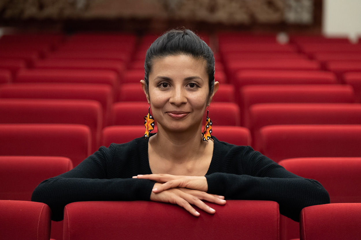 Conferencia Cuerpo y performance de mujer. Conversatorio con Violeta Luna y Gloria Godínez, ofrecida por estas dós artistas.  ©Ángel Medina G./Cabildo de Gran Canaria