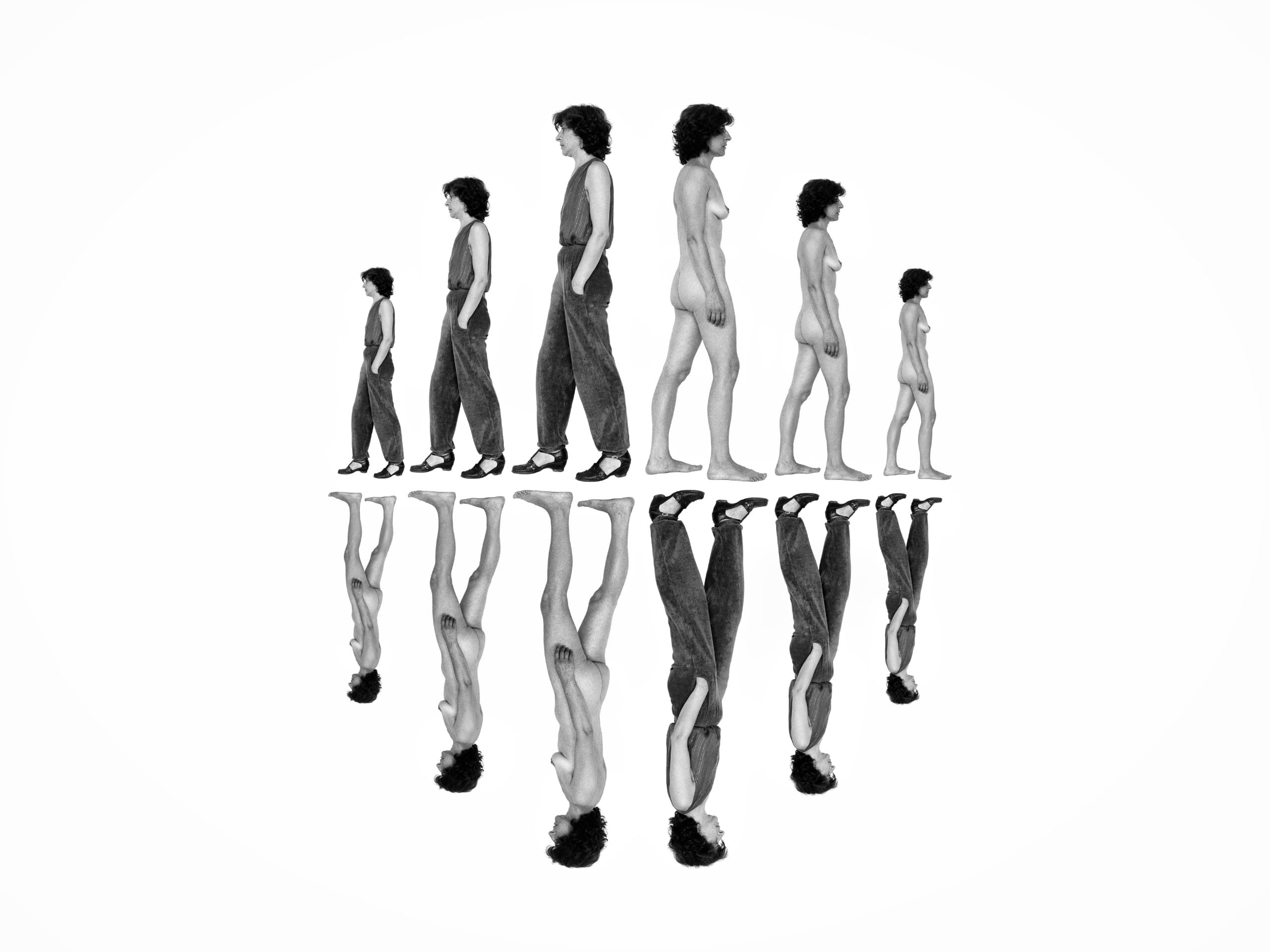 Fotografía de Esther Ferrer perteneciente a la exposición Zaj 60 años