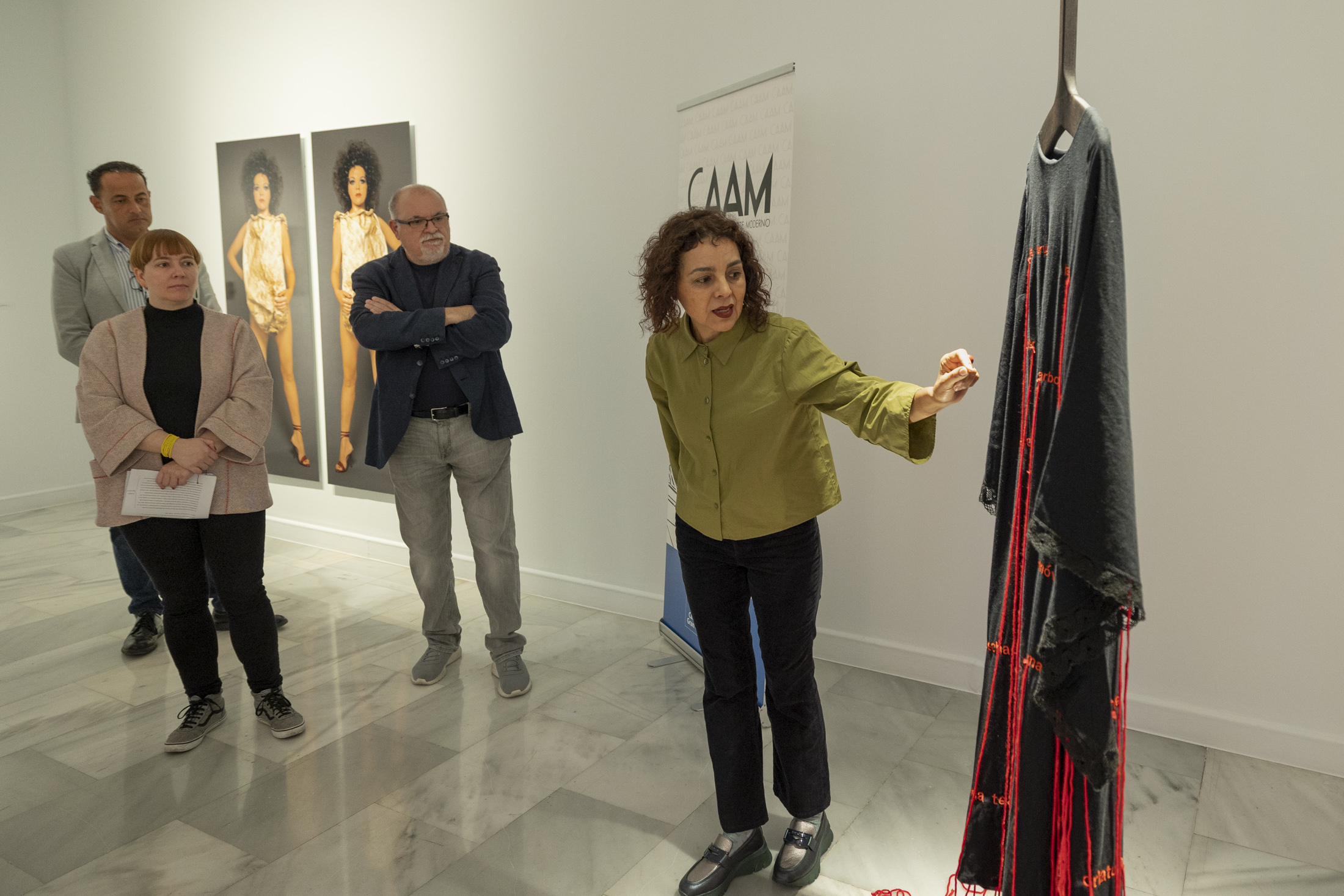 Las Palmas de Gran Canria. CAAM. Rueda de prensa presentación de la exposición `Cuerpo en medio´ de Macarena Nieves Cáceres. San Antonio Abad. Foto Quique Curbelo