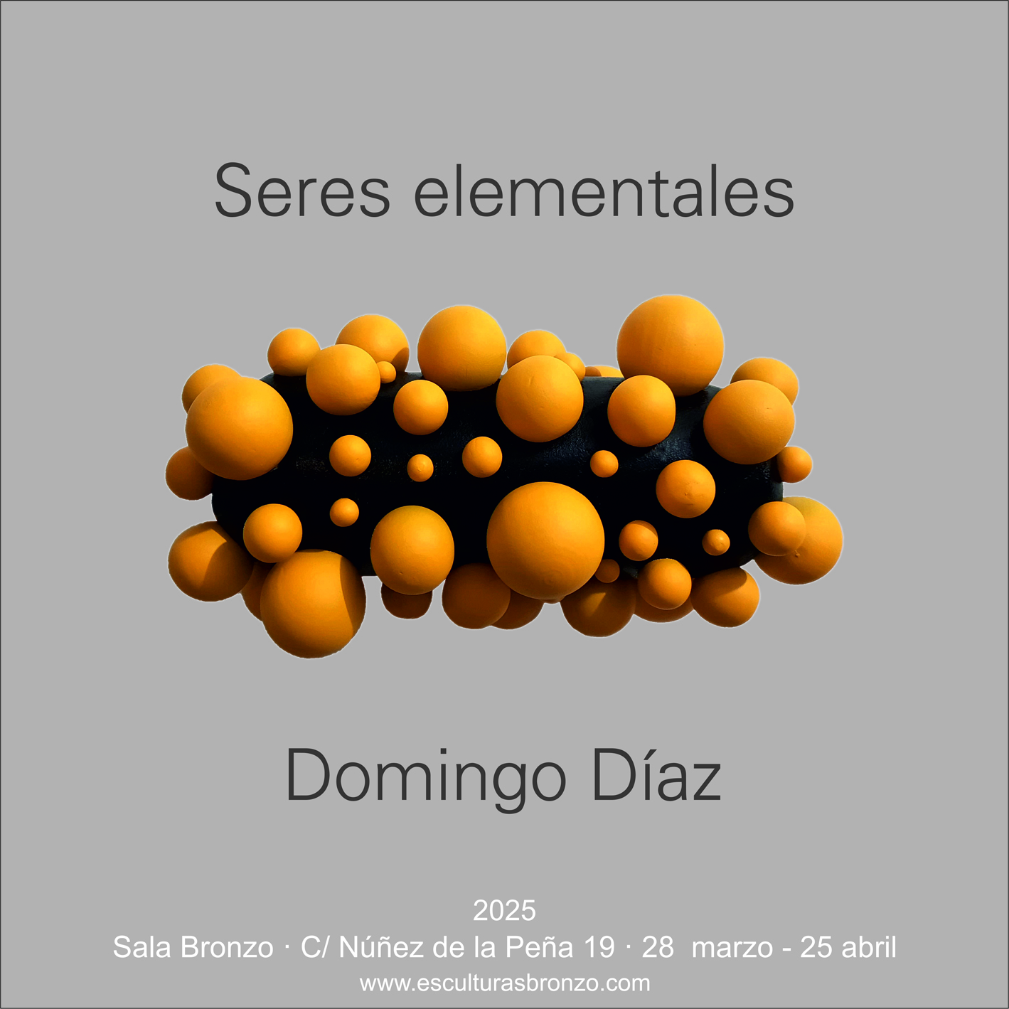 "Seres elementales" exposición de Domingo Díaz en Espacio Bronzo
