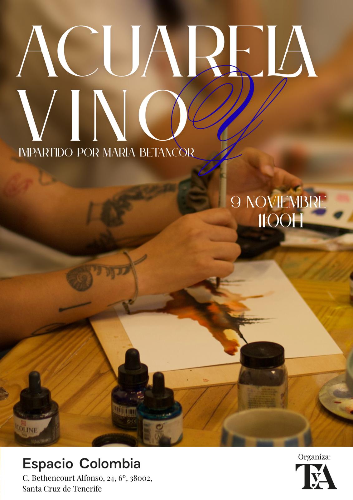 Taller Acuarela y Vino en Santa Cruz